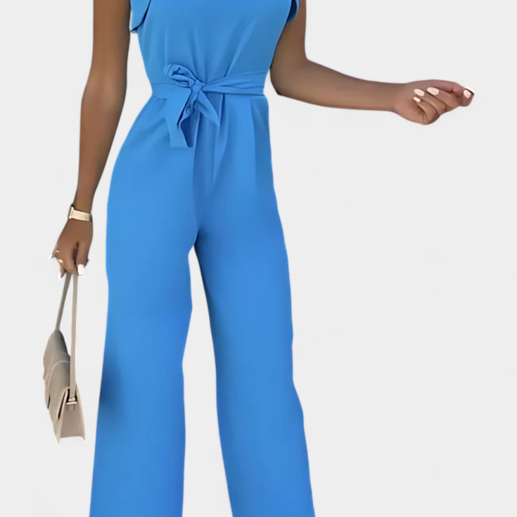Shalonda Elegant Sleeveless Jumpsuit with Bow