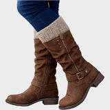 Gloria | High-Top Boot with Woven Mesh Detail