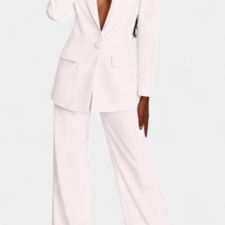 Marnie Tailored Blazer and Wide-Leg Pants Set