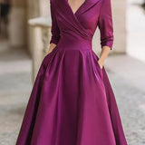 Noelia – Midi Dress in Satin