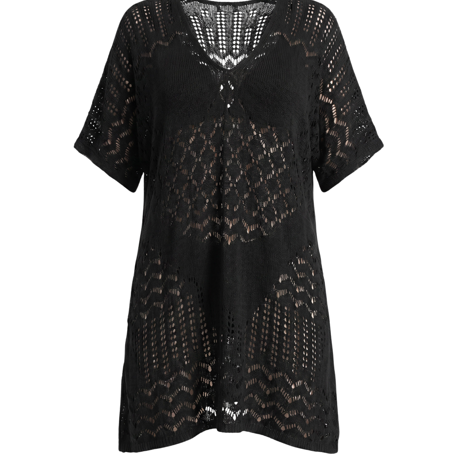 Striped Fabric Cover-Up
