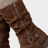 Gloria | High-Top Boot with Woven Mesh Detail