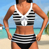 Lucía - High-Waisted Striped Bikini
