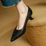 Belle Genuine Leather High Heel Shoes