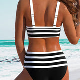 Lucía - High-Waisted Striped Bikini