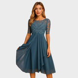 Gabhi – Midi Dress with Lace Details