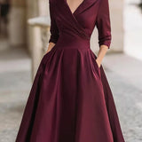 Noelia – Midi Dress in Satin