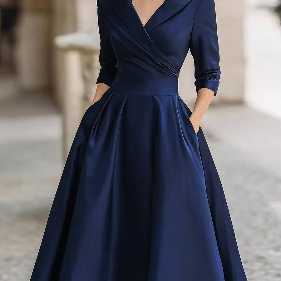 Noelia – Midi Dress in Satin