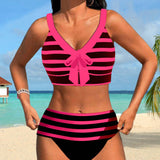 Lucía - High-Waisted Striped Bikini