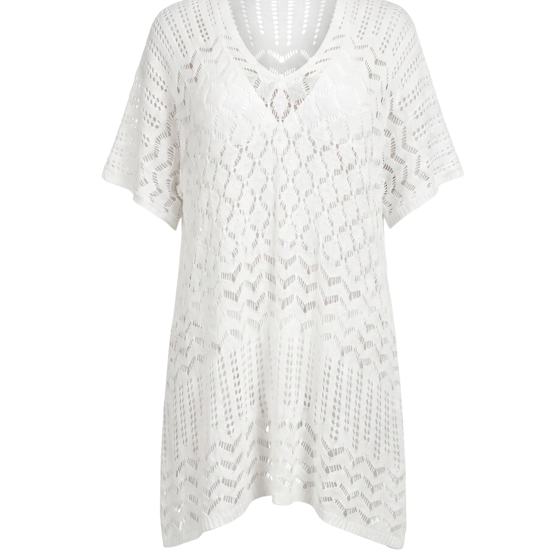 Striped Fabric Cover-Up