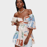 Sabella | Mini Dress with Flowers