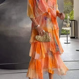 Soft Cape Dress