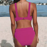 Hilde - High-Cut Solid Color Swimsuit