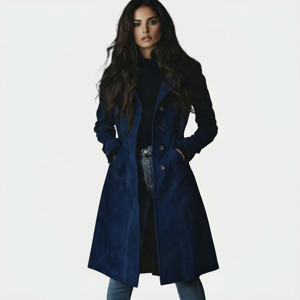 Giulia | Long Suede Coat