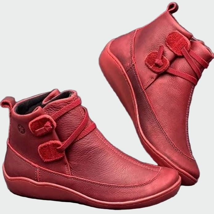 Zoe - Premium Leather Orthopedic Ankle Boots with Support
