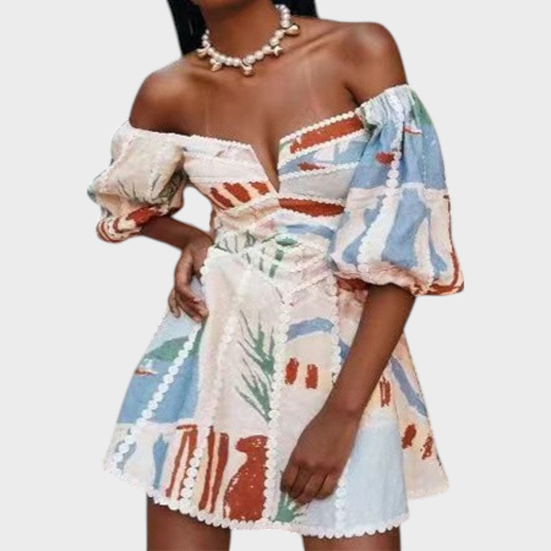 Sabella | Mini Dress with Flowers