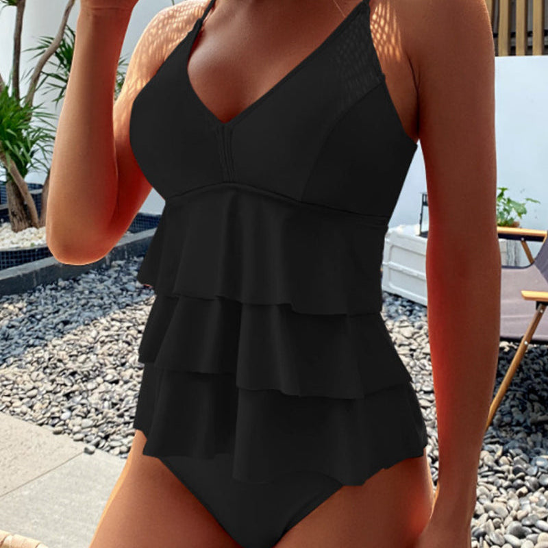 Lia - Elegant swimsuit with sophisticated ruffles
