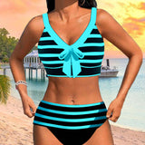 Lucía - High-Waisted Striped Bikini