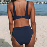 Hilde - High-Cut Solid Color Swimsuit