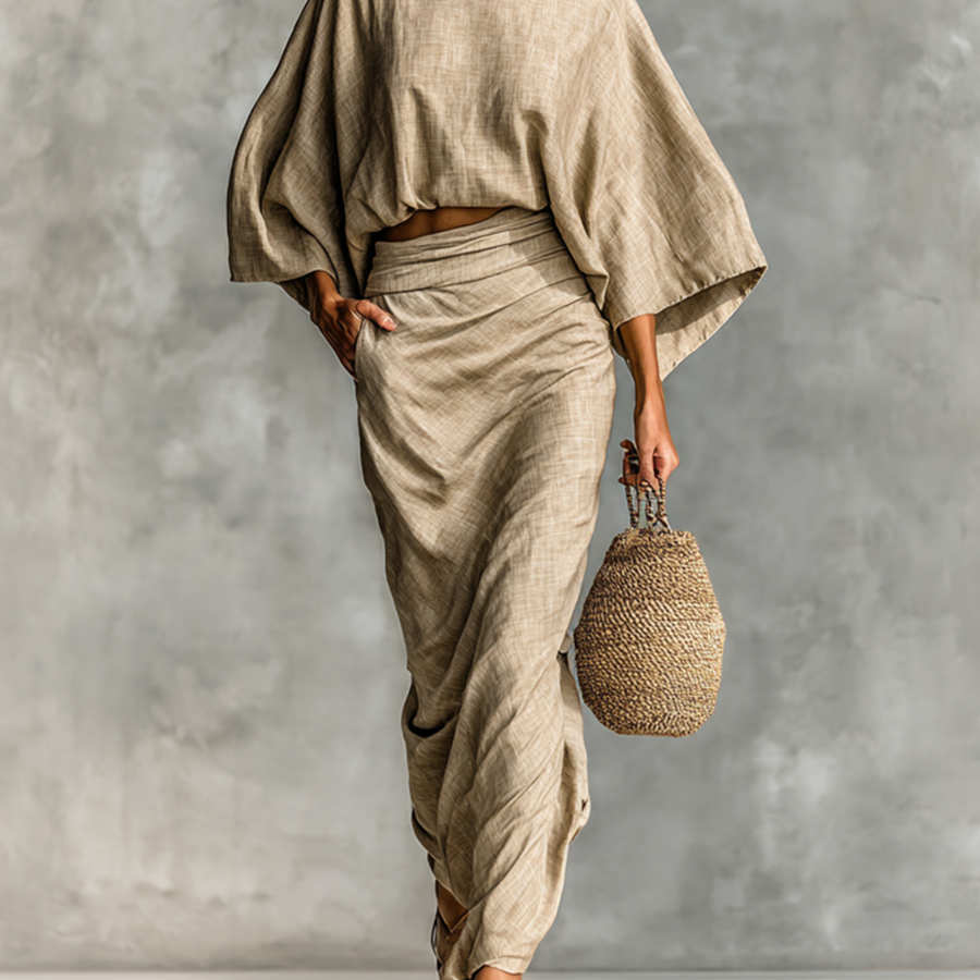 Paula - Long Sleeve Skirt Set