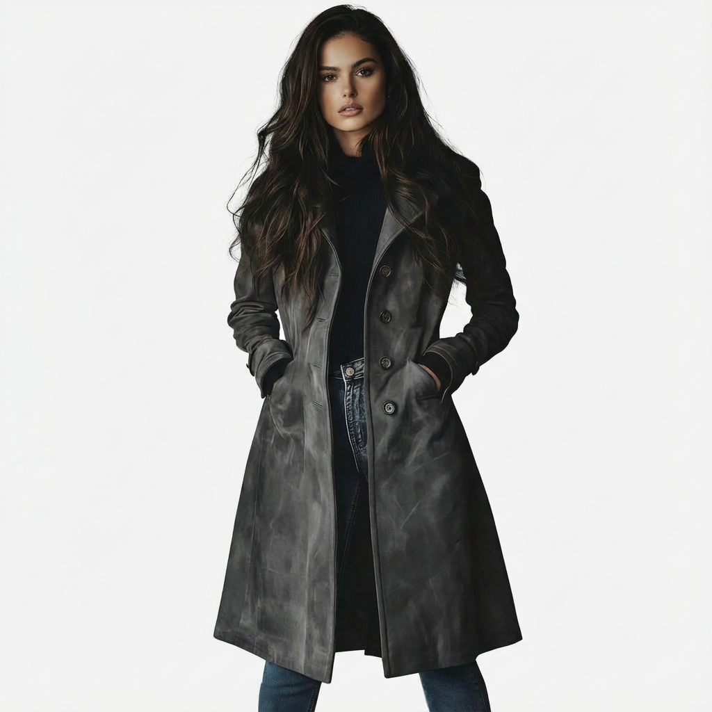 Giulia | Long Suede Coat