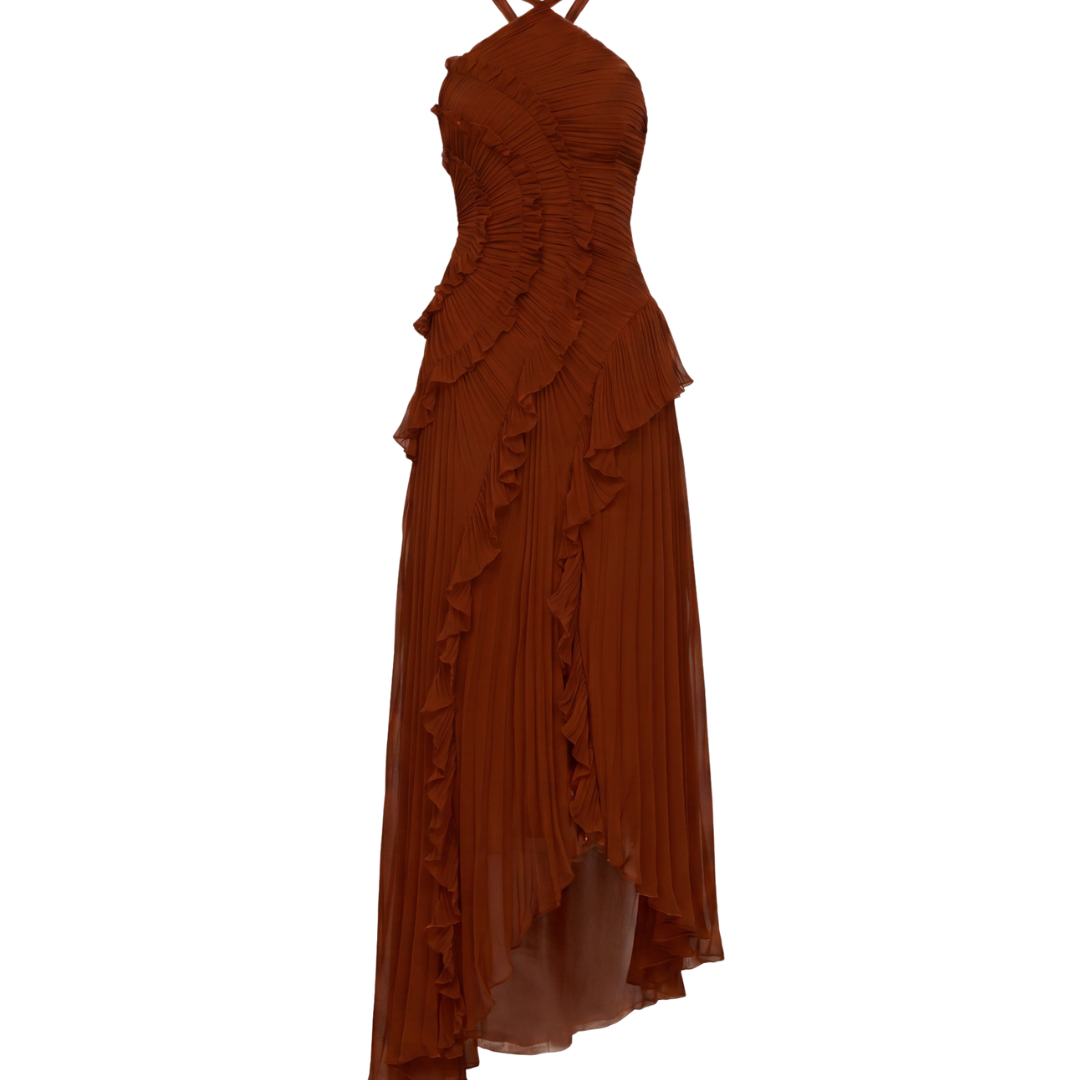 Pleated Evening Dress