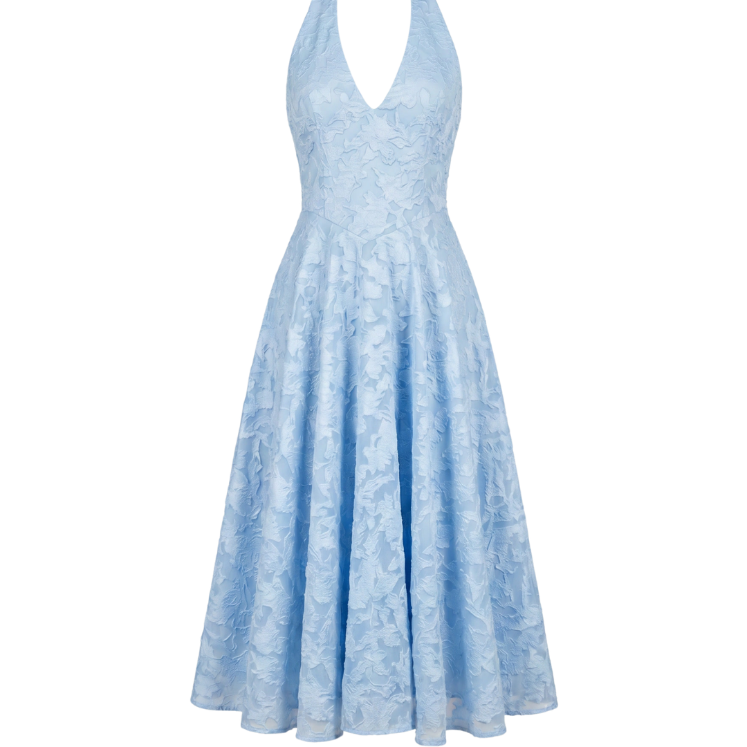 Dress with Pleated Line
