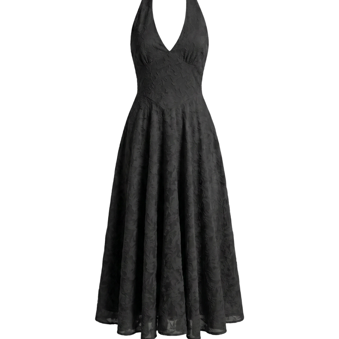 Dress with Pleated Line