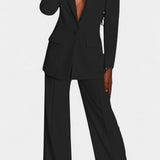 Marnie Tailored Blazer and Wide-Leg Pants Set