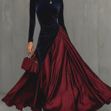 Lira - Bicolor Long Dress