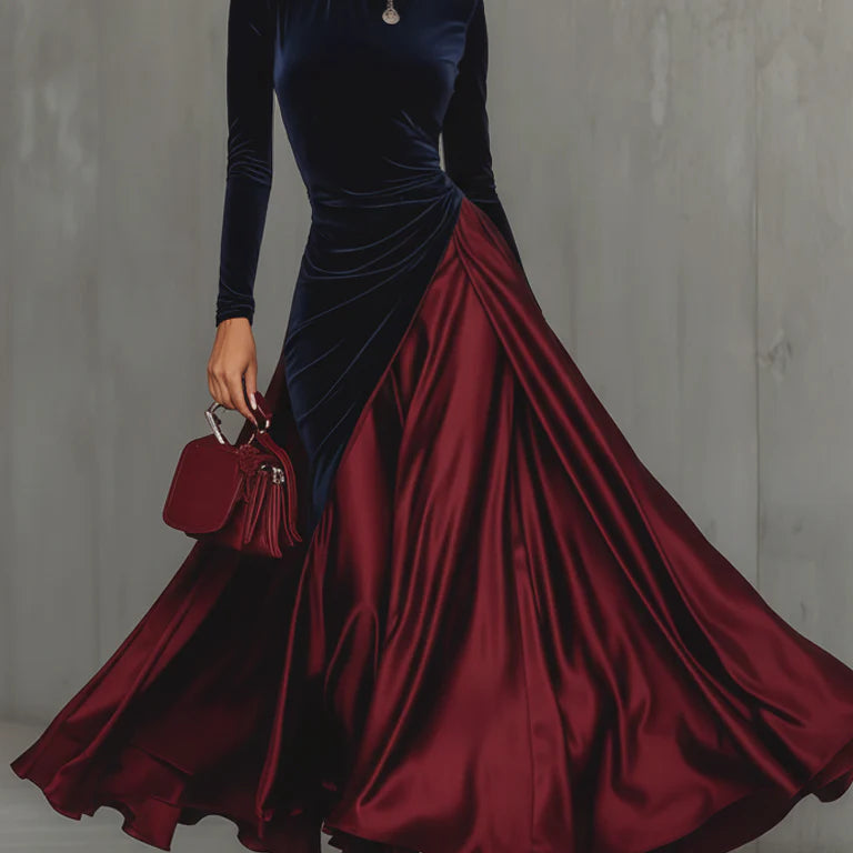 Lira - Bicolor Long Dress