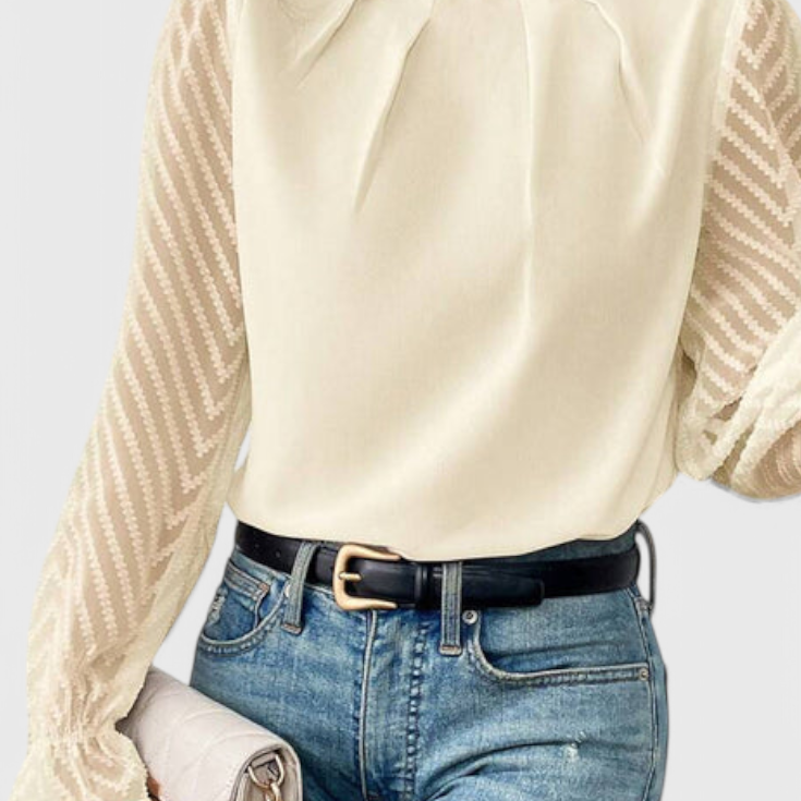 Helga Long Sleeve Nautical Blouse