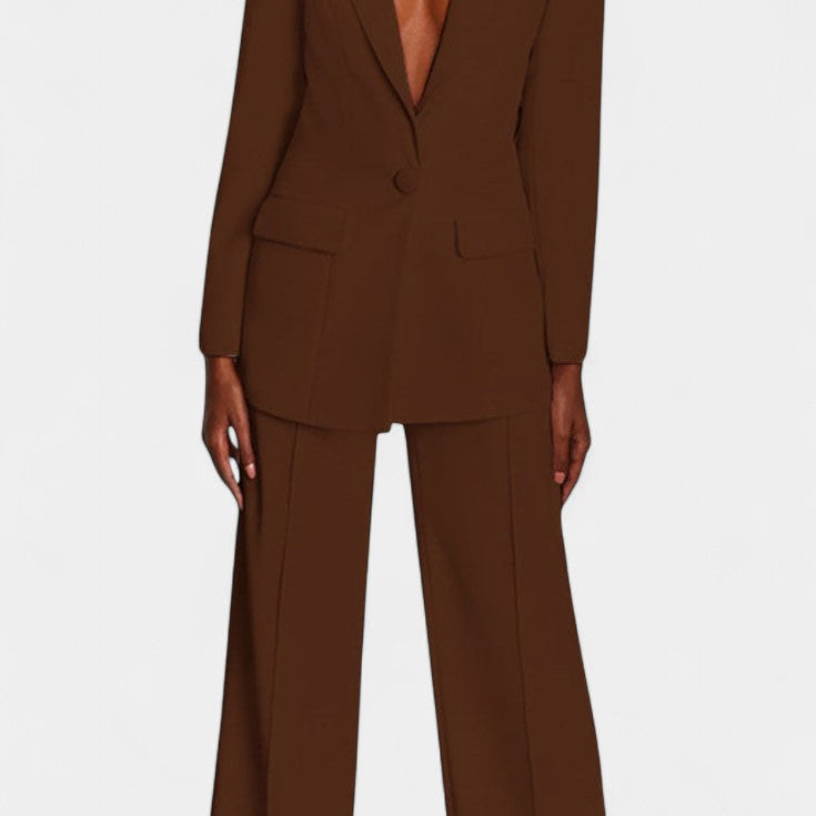 Marnie Tailored Blazer and Wide-Leg Pants Set