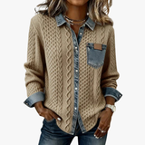 Fátima – Top with Denim Details