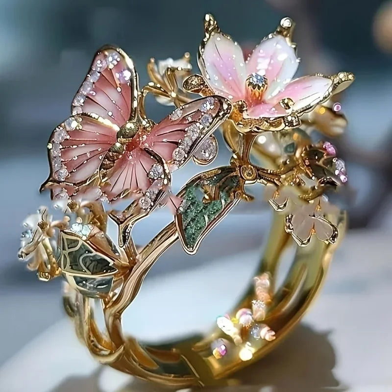 Nature's Butterfly Sparkling Earring with Zirconia