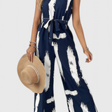 Zola Wide-Leg Printed Jumpsuit