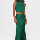 Hanna Draped Backless Skirt Set
