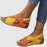 Hildegard - Bicolor Leather Sandals