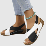 Hildegard - Bicolor Leather Sandals