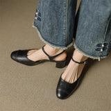 Authentic Leather Heels Valery