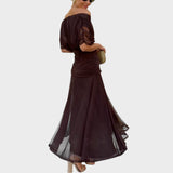 Lora - Long Dress with V-Neck