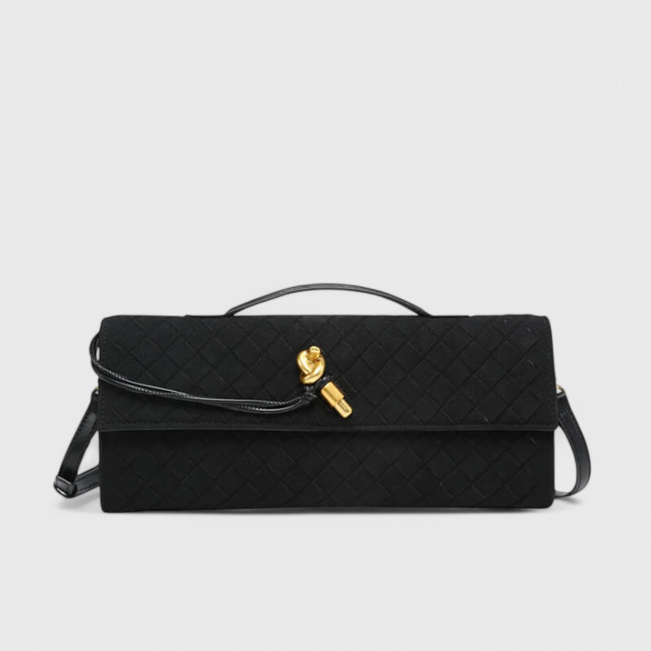 Melanie Classic Suede Shoulder Bag