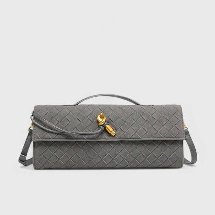 Melanie Classic Suede Shoulder Bag
