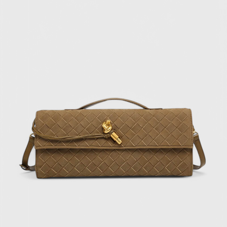 Melanie Classic Suede Shoulder Bag