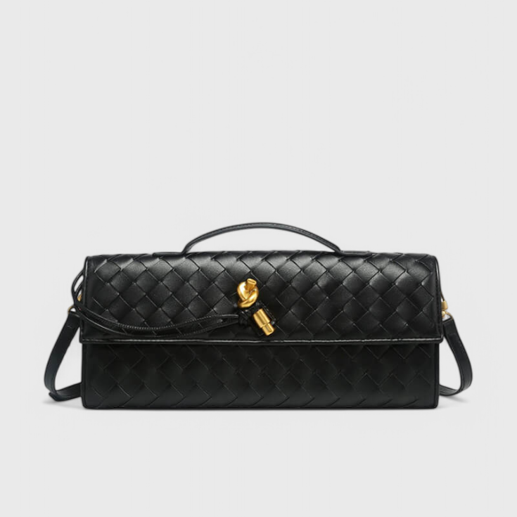 Melanie Clutch with Gold Knot Detail