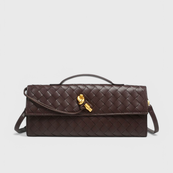 Melanie Clutch with Golden Knot Detail