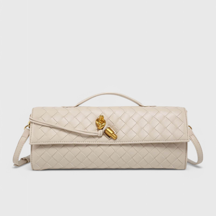 Melanie Clutch with Gold Knot Detail