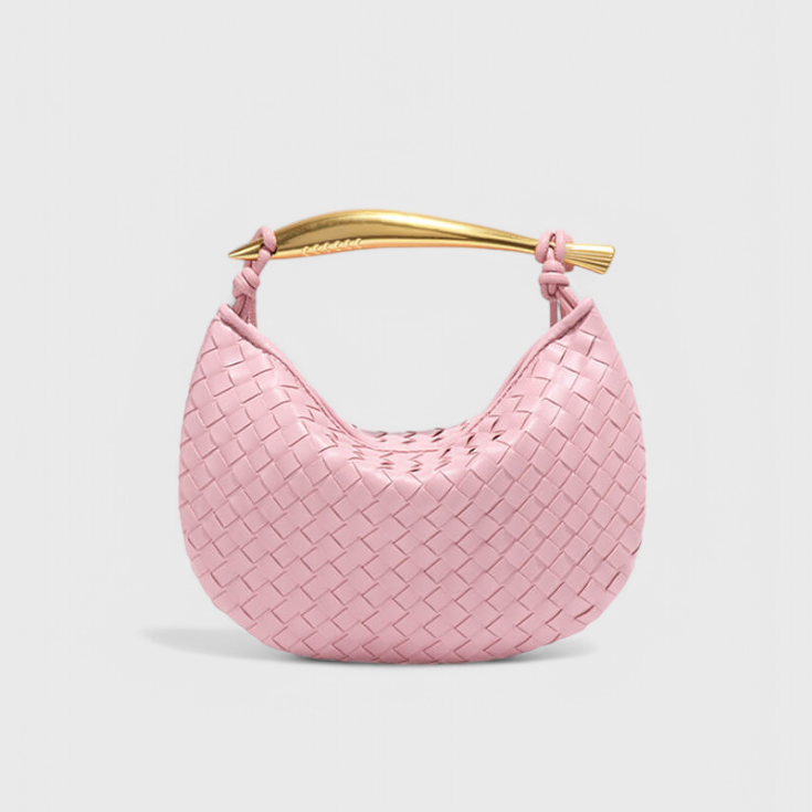 Paola - Woven Bag with Golden Handle