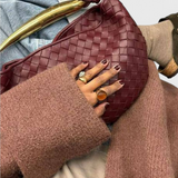 Gerda Bolso Woven with Golden Handle