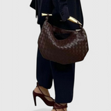 Paola - Woven Bag with Golden Handle